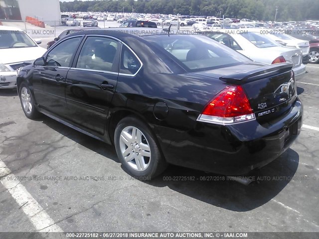 2G1WB5E35E1164871 - 2014 CHEVROLET IMPALA LIMITED LT BLACK photo 3