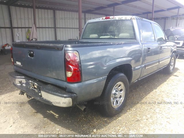 2GCEC13V661349025 - 2006 CHEVROLET SILVERADO C1500 Light Blue photo 4