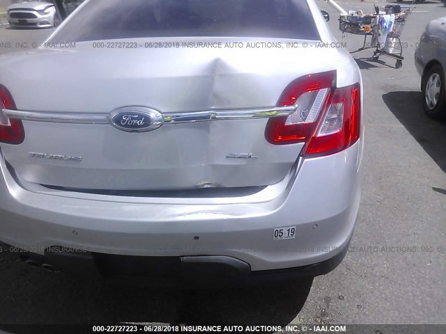 1FAHP2EW5CG128341 - 2012 FORD TAURUS SEL SILVER photo 6