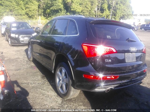 WA1WKAFP4BA042788 - 2011 AUDI Q5 PRESTIGE BLACK photo 3