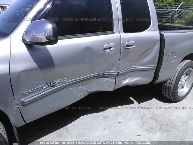 5TBRT34146S475247 - 2006 TOYOTA TUNDRA ACCESS CAB SR5 GRAY photo 6