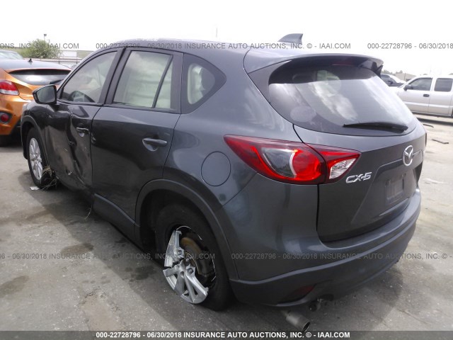 JM3KE2BE0E0338771 - 2014 MAZDA CX-5 SPORT GRAY photo 3