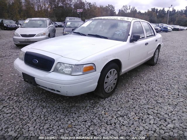 2FABP7BV2BX180842 - 2011 FORD CROWN VICTORIA POLICE INTERCEPTOR WHITE photo 2