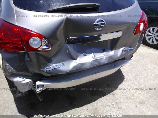 JN8AS5MT6DW520789 - 2013 NISSAN ROGUE S/SV GRAY photo 6