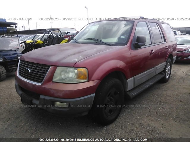 1FMRU15W53LB51655 - 2003 FORD EXPEDITION XLT RED photo 2
