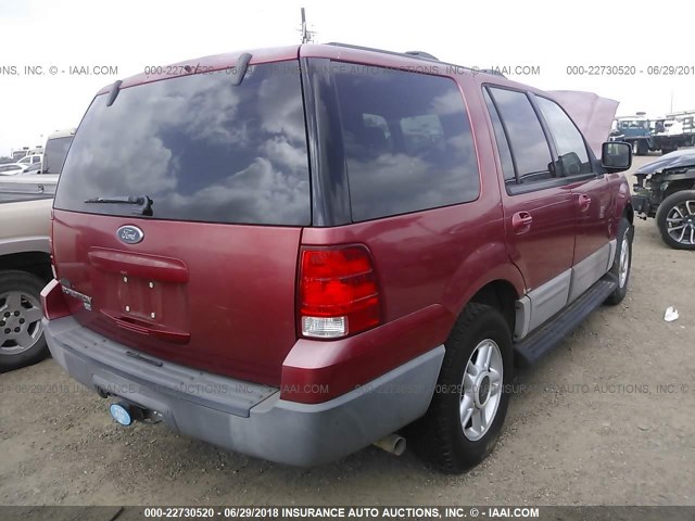 1FMRU15W53LB51655 - 2003 FORD EXPEDITION XLT RED photo 4