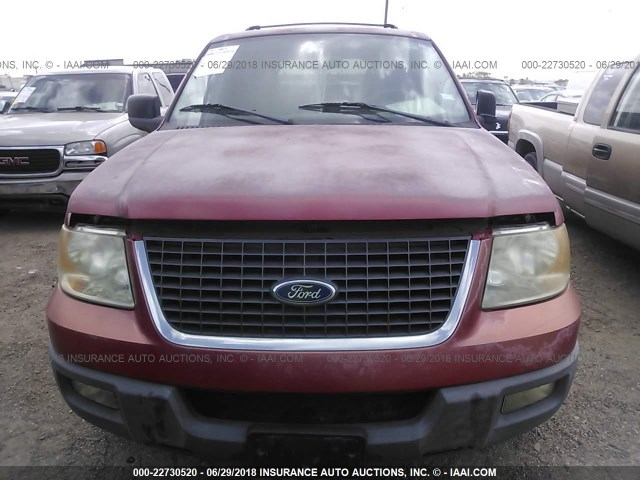 1FMRU15W53LB51655 - 2003 FORD EXPEDITION XLT RED photo 6