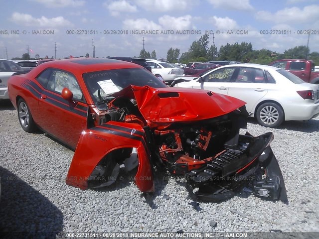 2C3CDZAG7HH601211 - 2017 DODGE CHALLENGER SXT ORANGE photo 1