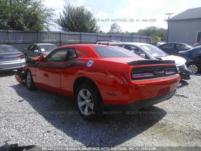 2C3CDZAG7HH601211 - 2017 DODGE CHALLENGER SXT ORANGE photo 3