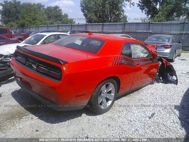 2C3CDZAG7HH601211 - 2017 DODGE CHALLENGER SXT ORANGE photo 4