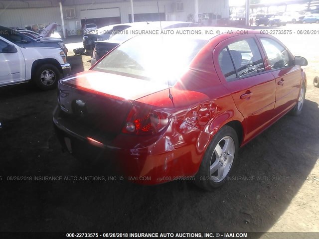 1G1AF5F52A7212595 - 2010 CHEVROLET COBALT 2LT RED photo 4