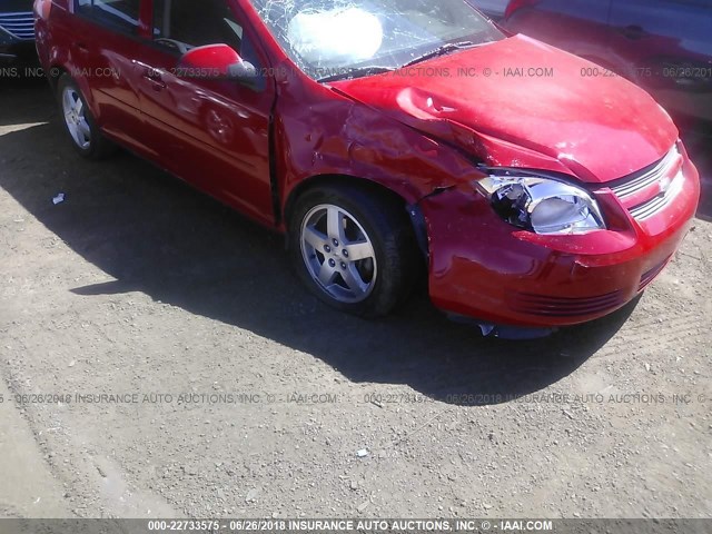 1G1AF5F52A7212595 - 2010 CHEVROLET COBALT 2LT RED photo 6