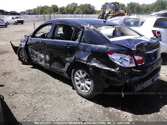 1C3LC46K18N100728 - 2008 CHRYSLER SEBRING LX BLACK photo 3