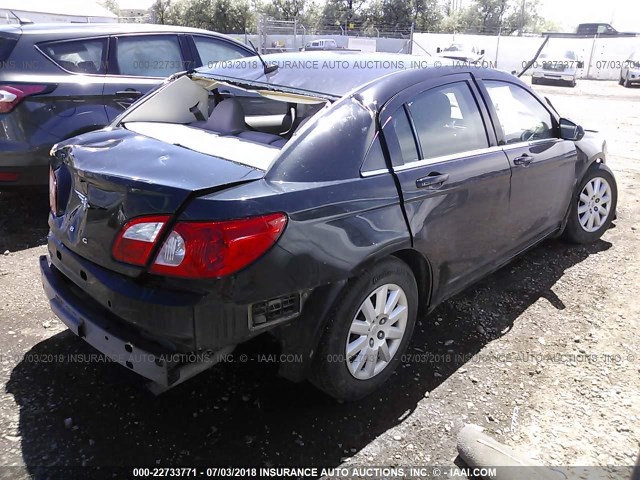 1C3LC46K18N100728 - 2008 CHRYSLER SEBRING LX BLACK photo 4