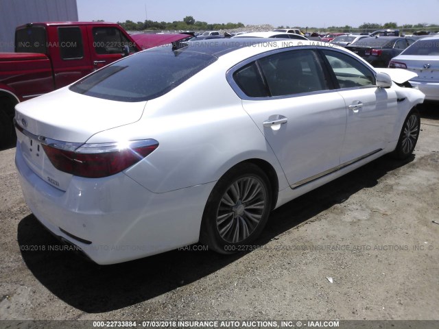 KNALT4D3XG6031356 - 2016 KIA K900 WHITE photo 4