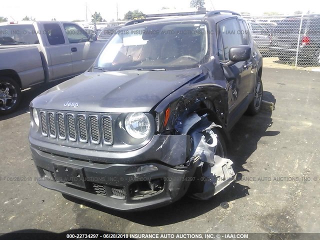 ZACCJABT7GPE18115 - 2016 JEEP RENEGADE LATITUDE GRAY photo 6