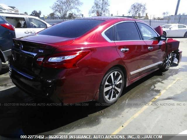 1N4AL3APXGC197587 - 2016 NISSAN ALTIMA 2.5/S/SV/SL/SR MAROON photo 4