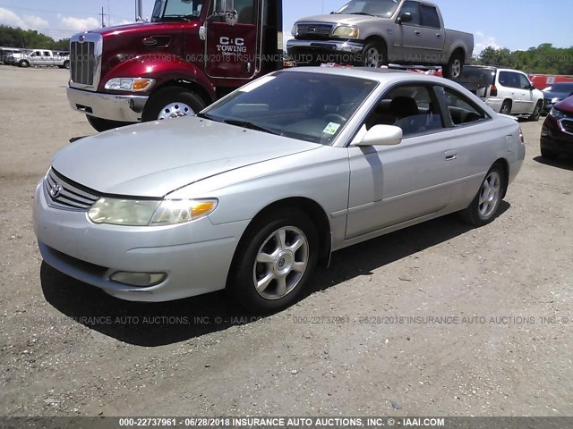 2T1CF22P13C606368 - 2003 TOYOTA CAMRY SOLARA SE/SLE SILVER photo 2