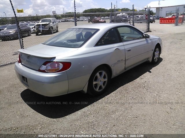 2T1CF22P13C606368 - 2003 TOYOTA CAMRY SOLARA SE/SLE SILVER photo 4