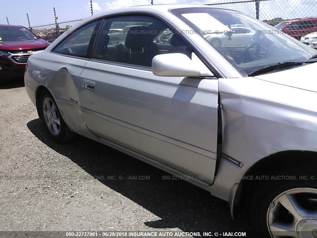 2T1CF22P13C606368 - 2003 TOYOTA CAMRY SOLARA SE/SLE SILVER photo 6