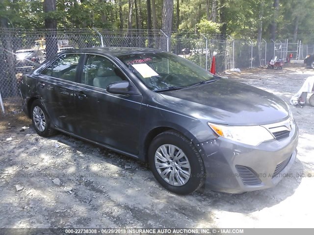 4T4BF1FK0CR244168 - 2012 TOYOTA CAMRY SE/LE/XLE GRAY photo 1