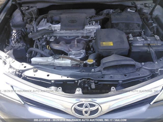 4T4BF1FK0CR244168 - 2012 TOYOTA CAMRY SE/LE/XLE GRAY photo 10