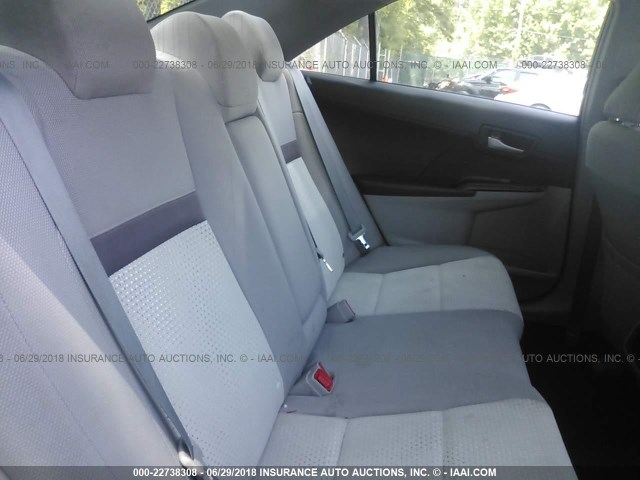 4T4BF1FK0CR244168 - 2012 TOYOTA CAMRY SE/LE/XLE GRAY photo 8