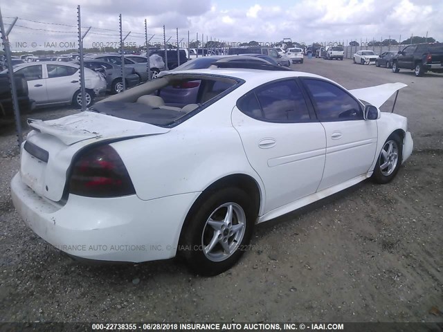 2G2WS522541115045 - 2004 PONTIAC GRAND PRIX GT2 თეთრი ფოტო 4