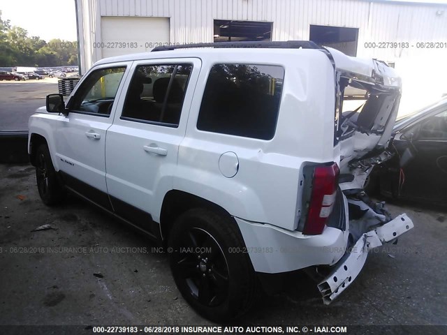 1C4NJRFBXED910383 - 2014 JEEP PATRIOT LATITUDE WHITE photo 3