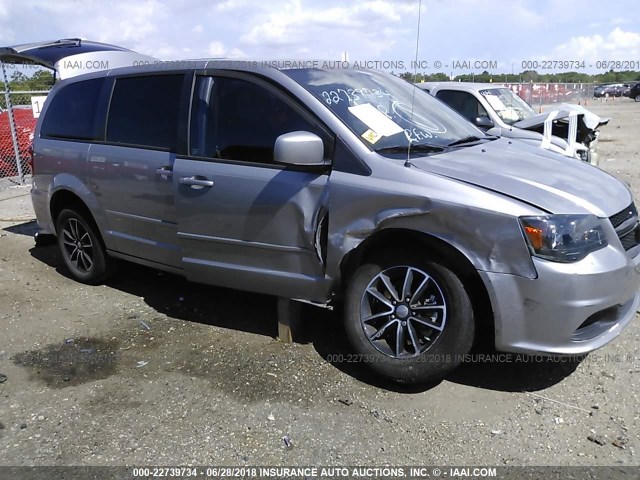 2C4RDGBG9FR705070 - 2015 DODGE GRAND CARAVAN SE SILVER photo 1