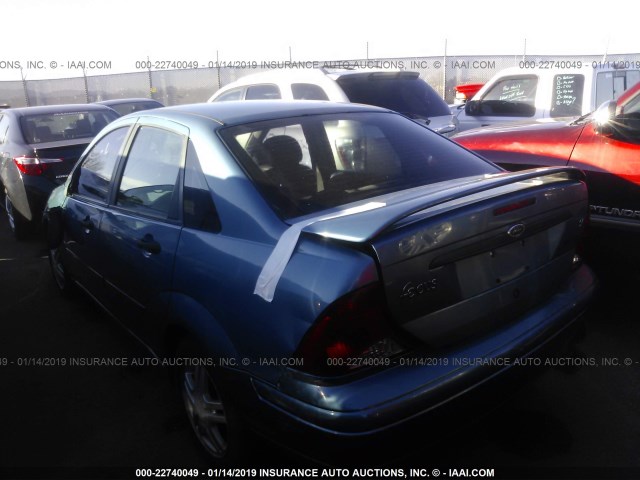 1FAFP34351W221321 - 2001 FORD FOCUS SE/SE SPORT BLUE photo 3