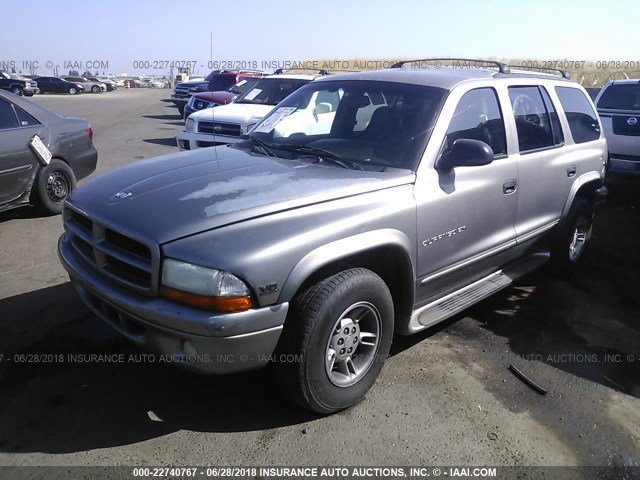 1B4HR28Z5YF297179 - 2000 DODGE DURANGO GRAY photo 2