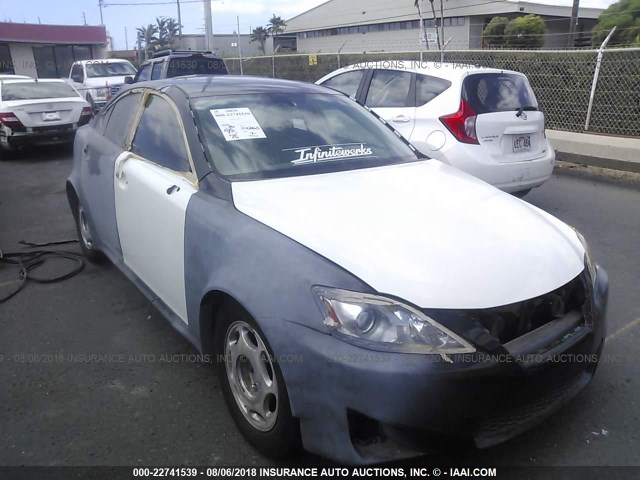 JTHBK262165009677 - 2006 LEXUS IS 250 WHITE photo 1