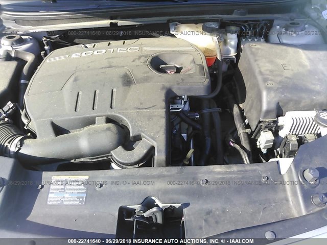 1G1ZB5EB9A4121010 - 2010 CHEVROLET MALIBU LS ვერცხლისფერი ფოტო 10