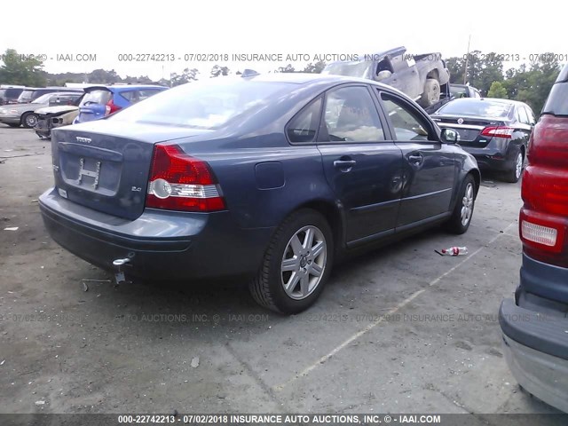 YV1MS390372272857 - 2007 VOLVO S40 BLUE photo 4