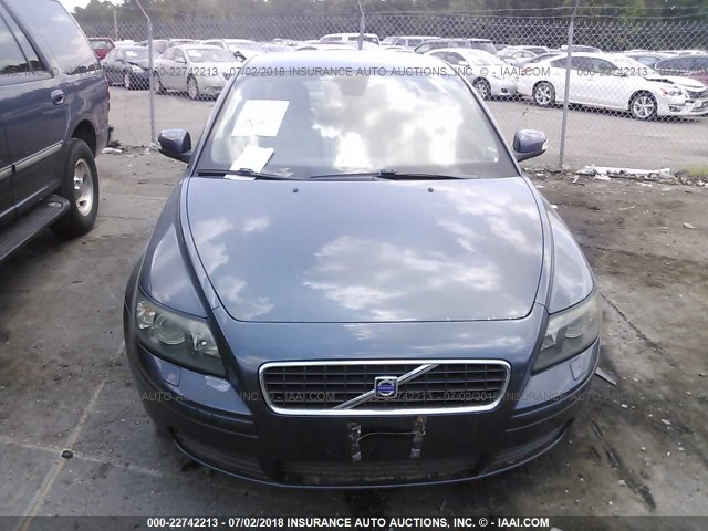 YV1MS390372272857 - 2007 VOLVO S40 BLUE photo 6