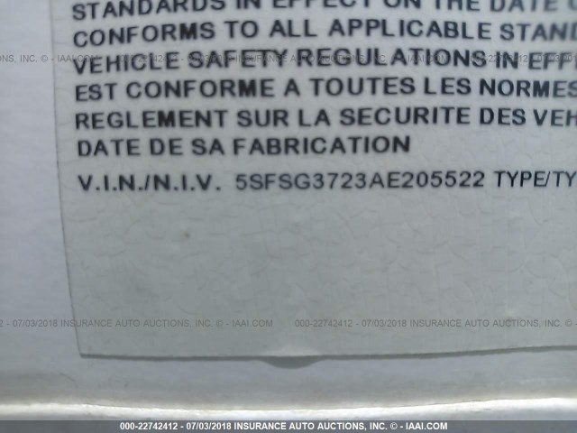 5SFSG3723AE205522 - 2010 HEARTLAND EAGLE RIDGE  白色 照片 9