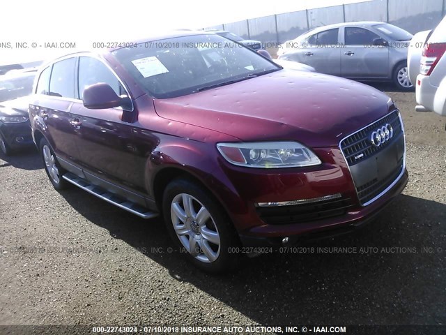 WA1BY74L58D047425 - 2008 AUDI Q7 3.6 QUATTRO PREMIUM RED photo 1