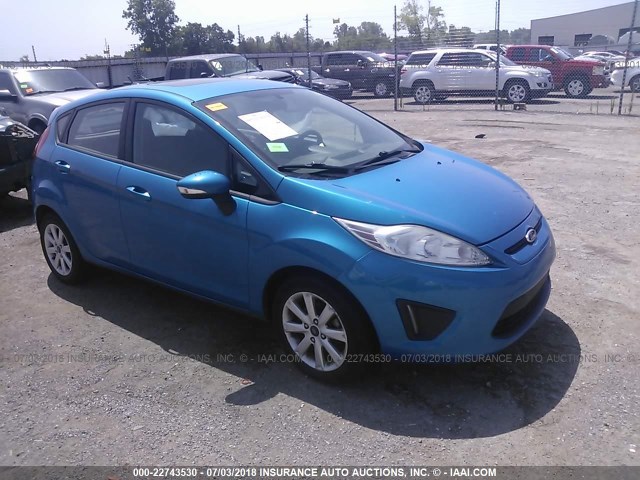 3FADP4EJ9DM103481 - 2013 FORD FIESTA SE TEAL photo 1