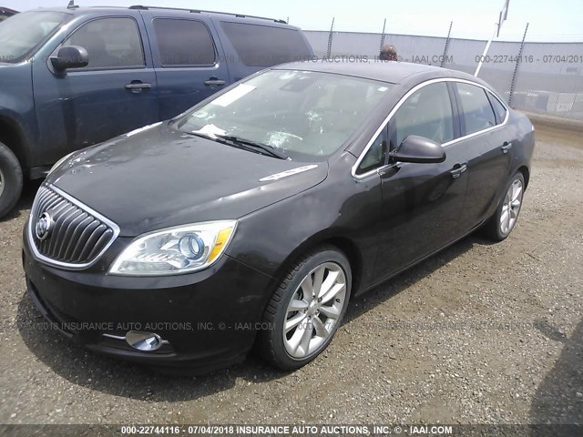 1G4PR5SK1E4161243 - 2014 BUICK VERANO CONVENIENCE BROWN photo 2