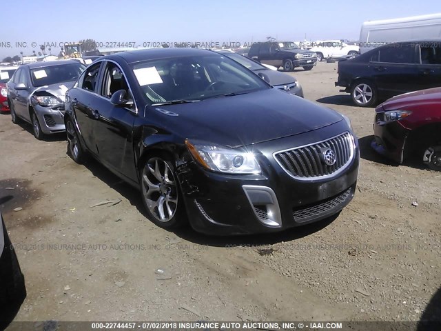 2G4GV5GV0C9188488 - 2012 BUICK REGAL GS BLACK photo 1