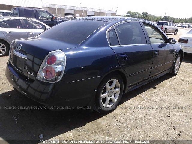 1N4AL11D46N331569 - 2006 NISSAN ALTIMA S/SL BLUE photo 4