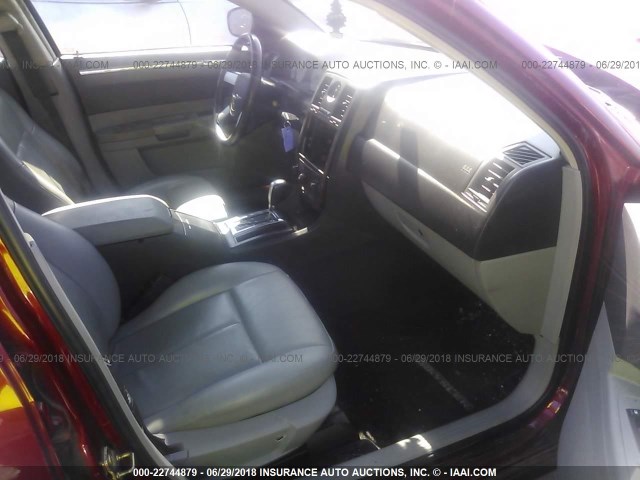 2C3KK53G87H649855 - 2007 CHRYSLER 300 TOURING BURGUNDY photo 5