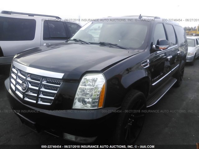 1GYFK66897R368374 - 2007 CADILLAC ESCALADE ESV BLACK photo 2