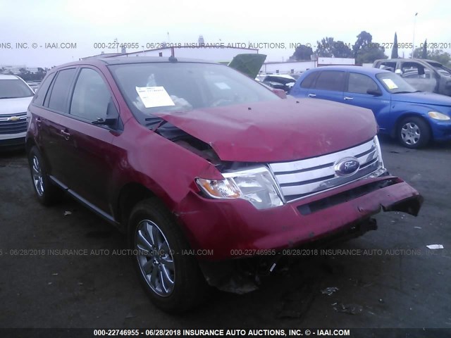 2FMDK3JC6ABA68207 - 2010 FORD EDGE SEL RED photo 1