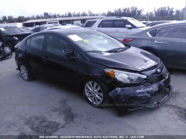 KNAFX4A69G5471882 - 2016 KIA FORTE LX BLACK photo 1