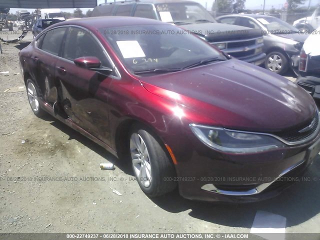 1C3CCCAB7GN170878 - 2016 CHRYSLER 200 LIMITED BURGUNDY photo 6