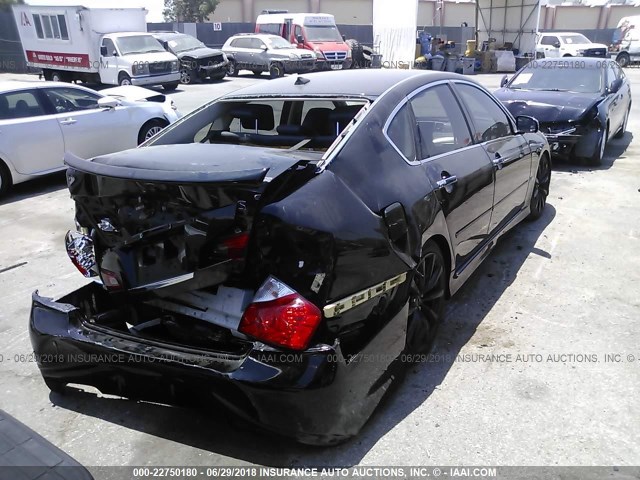 JN1CY0AP0AM911878 - 2010 INFINITI M35 SPORT BLACK photo 4