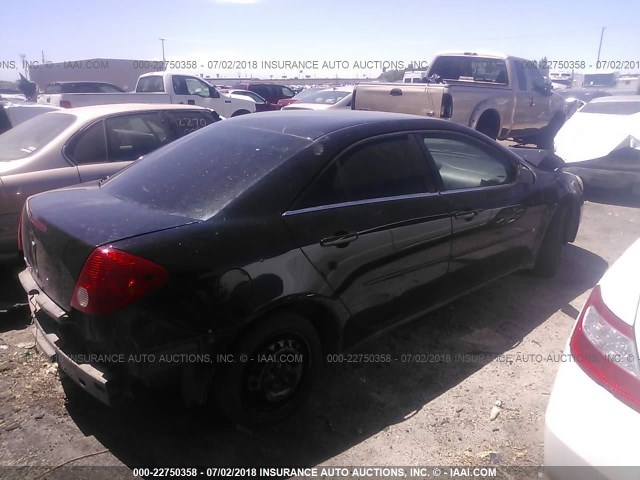 1G2ZF58B774239058 - 2007 PONTIAC G6 VALUE LEADER/BASE BLACK photo 4