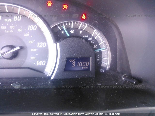 4T1BF1FK6CU611083 - 2012 TOYOTA CAMRY SE/LE/XLE BLACK photo 7